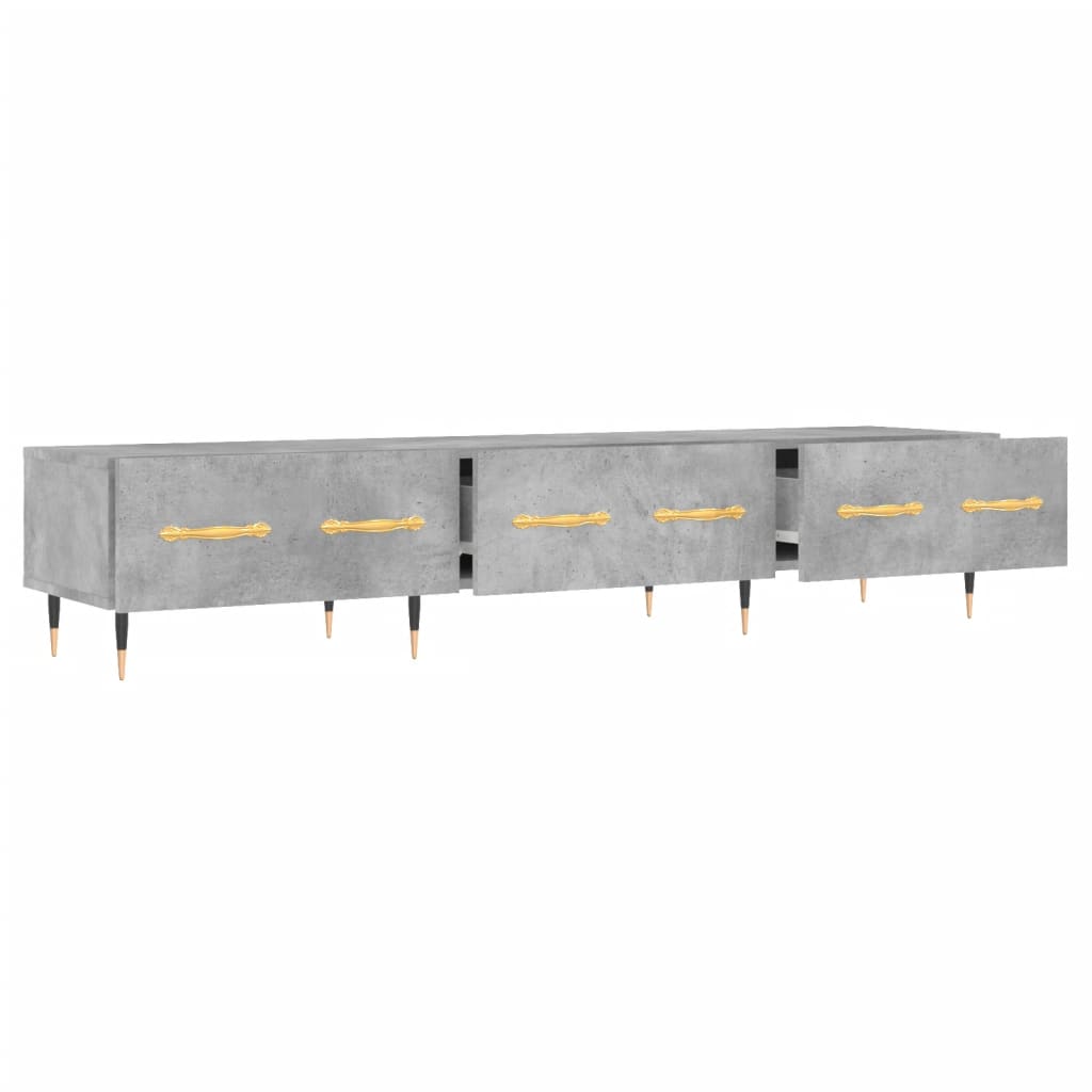 vidaXL Szafka pod TV, szarość betonu, 150x36x30 cm