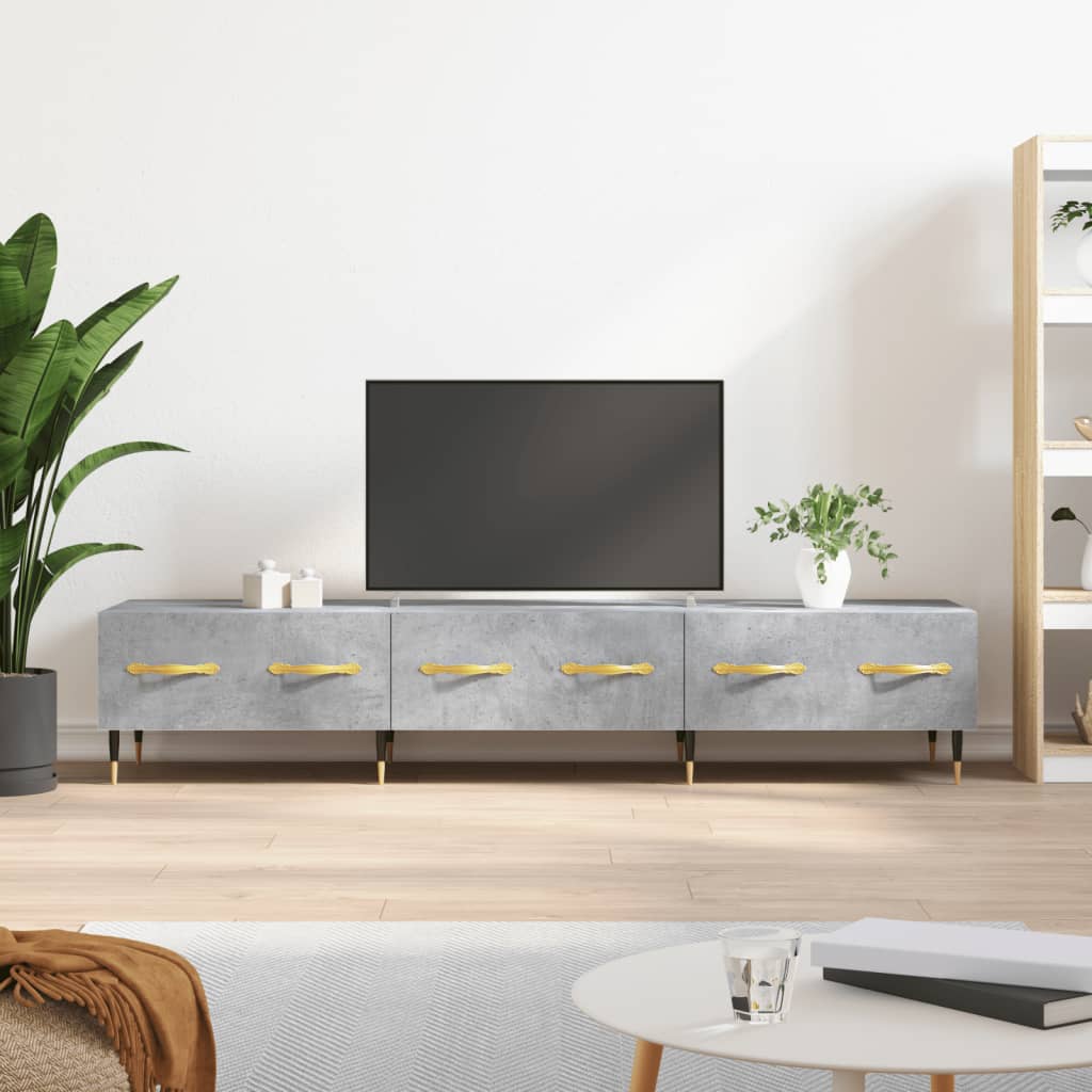 vidaXL Szafka pod TV, szarość betonu, 150x36x30 cm