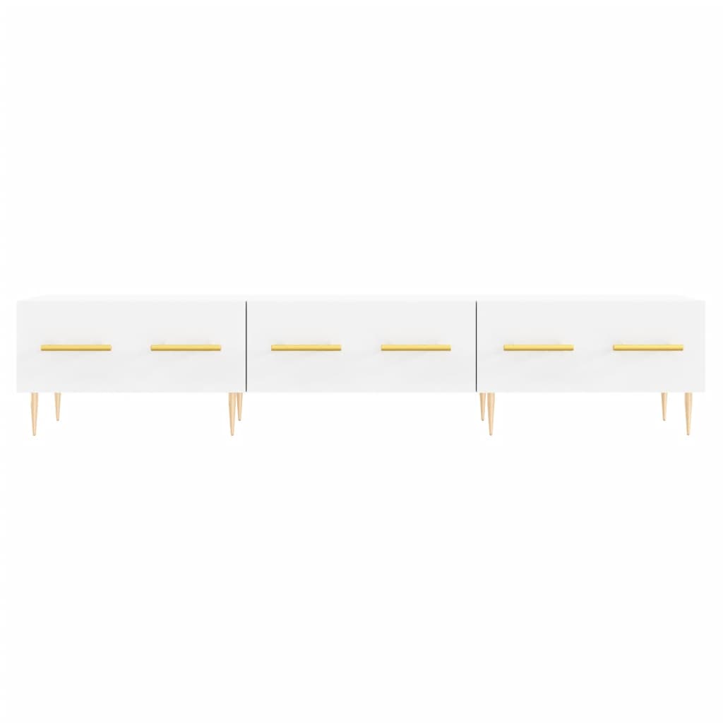 vidaXL Szafka pod TV, biała, 150x36x30 cm, materiał drewnopochodny