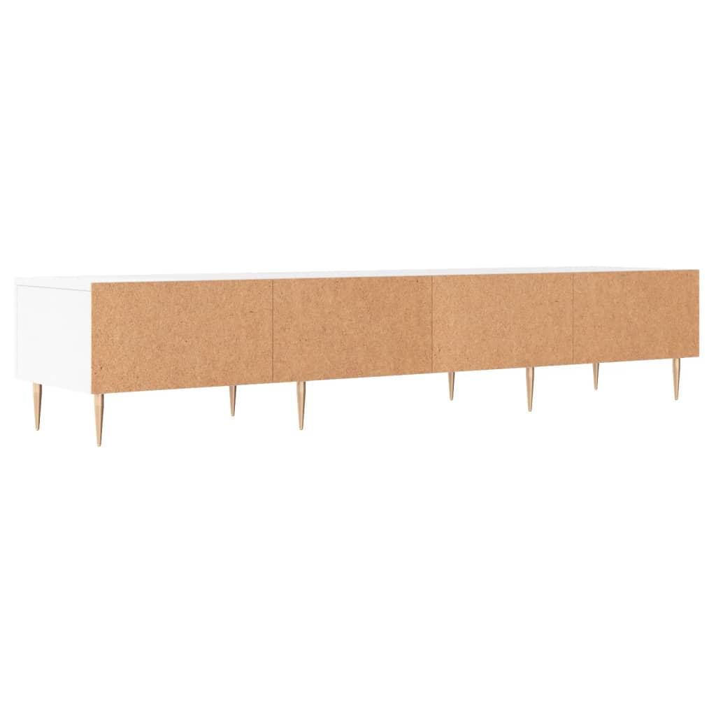 vidaXL Szafka pod TV, biała, 150x36x30 cm, materiał drewnopochodny