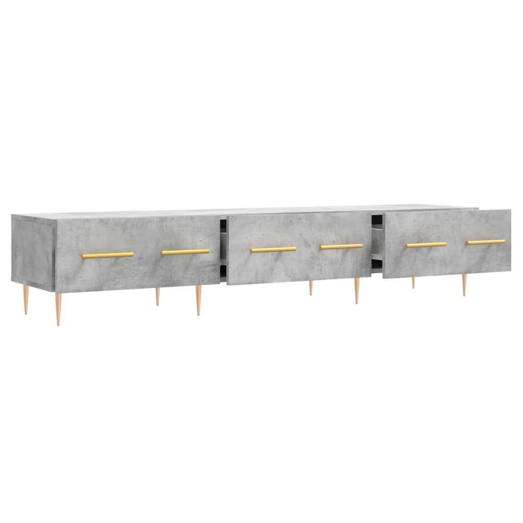 vidaXL Szafka pod TV, szarość betonu, 150x36x30 cm