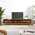 vidaXL Szafka pod telewizor, przydymiony dąb, 150x36x30 cm
