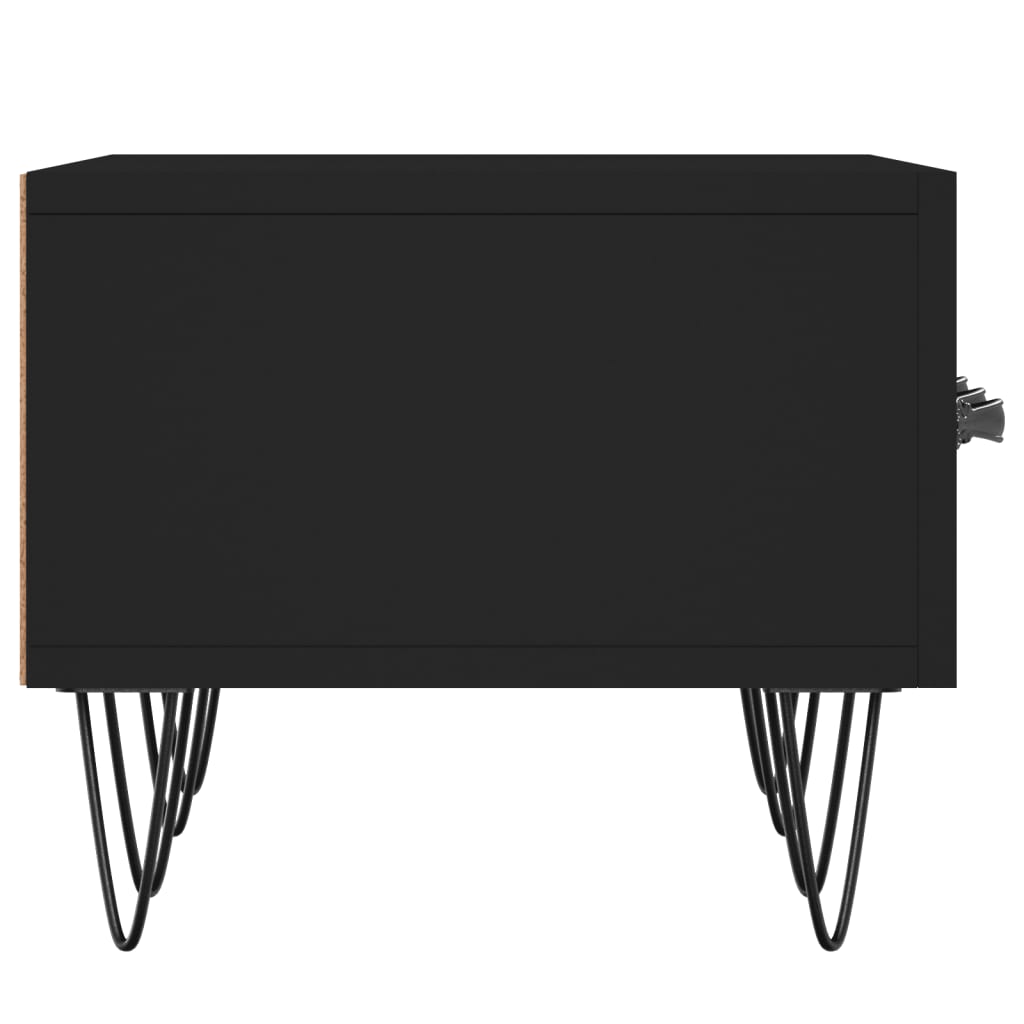 vidaXL Szafka pod TV, czarna, 150x36x30 cm, materiał drewnopochodny