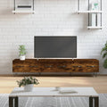 vidaXL Szafka pod telewizor, przydymiony dąb, 150x36x30 cm
