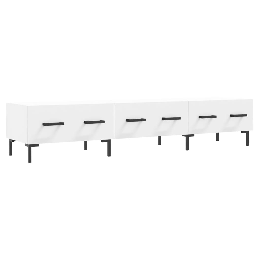 vidaXL Szafka pod TV, biała, 150x36x30 cm, materiał drewnopochodny