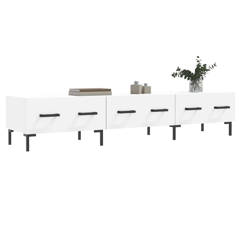 vidaXL Szafka pod TV, biała, 150x36x30 cm, materiał drewnopochodny