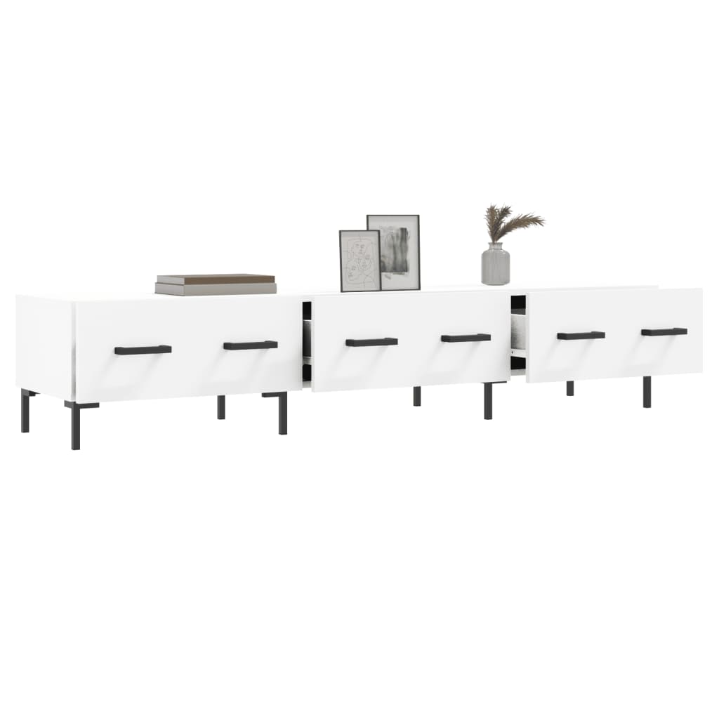 vidaXL Szafka pod TV, biała, 150x36x30 cm, materiał drewnopochodny