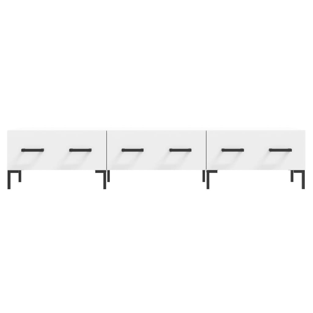 vidaXL Szafka pod TV, biała, 150x36x30 cm, materiał drewnopochodny
