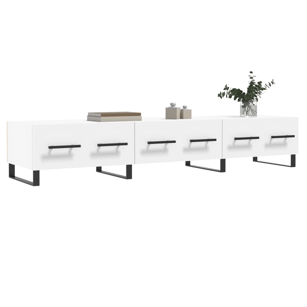 vidaXL Szafka pod TV, biała, 150x36x30 cm, materiał drewnopochodny