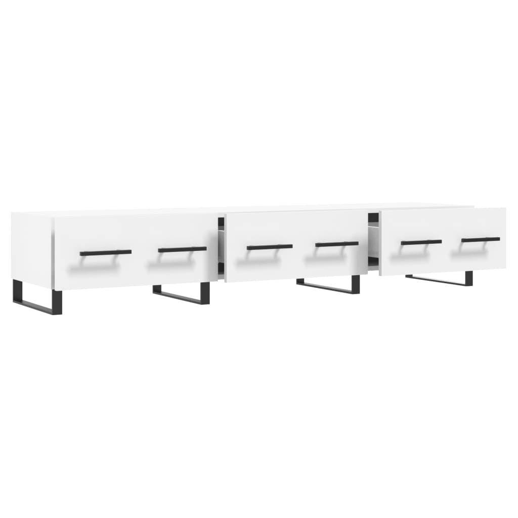 vidaXL Szafka pod TV, biała, 150x36x30 cm, materiał drewnopochodny