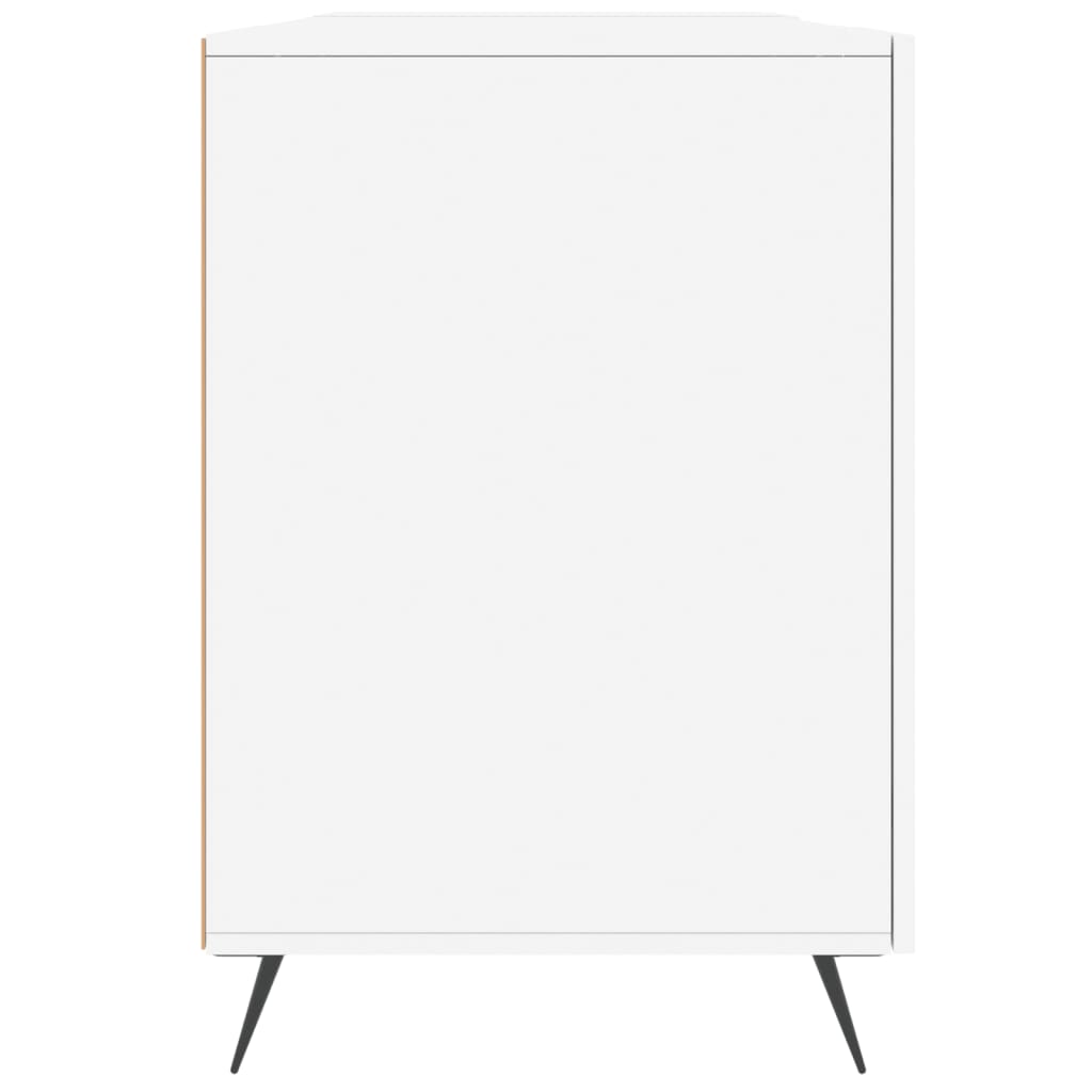 vidaXL Biurko, białe, 140x50x75 cm, materiał drewnopochodny