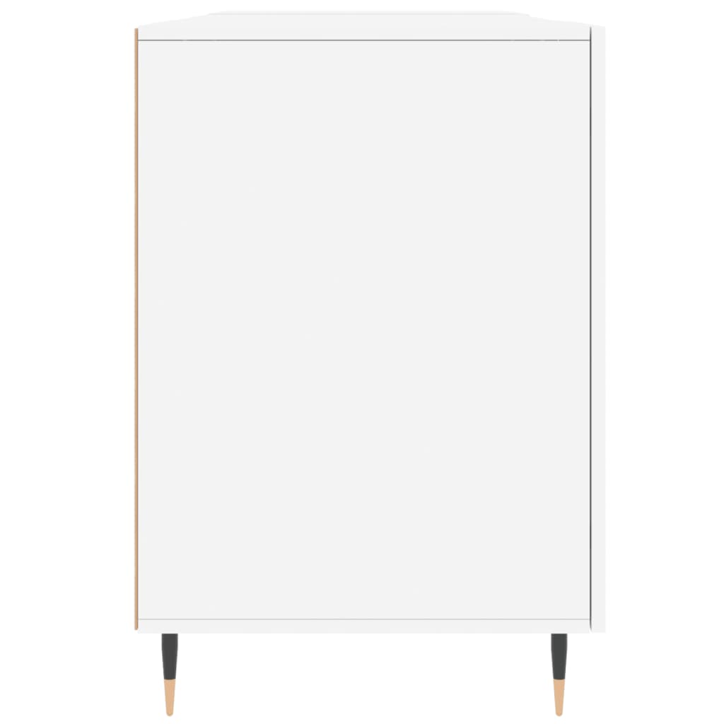vidaXL Biurko, białe, 140x50x75 cm, materiał drewnopochodny
