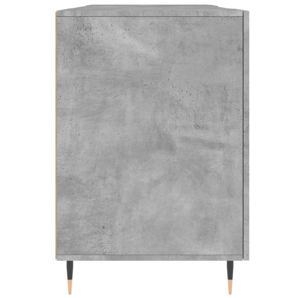 vidaXL Biurko, szarość betonu, 140x50x75 cm, materiał drewnopochodny