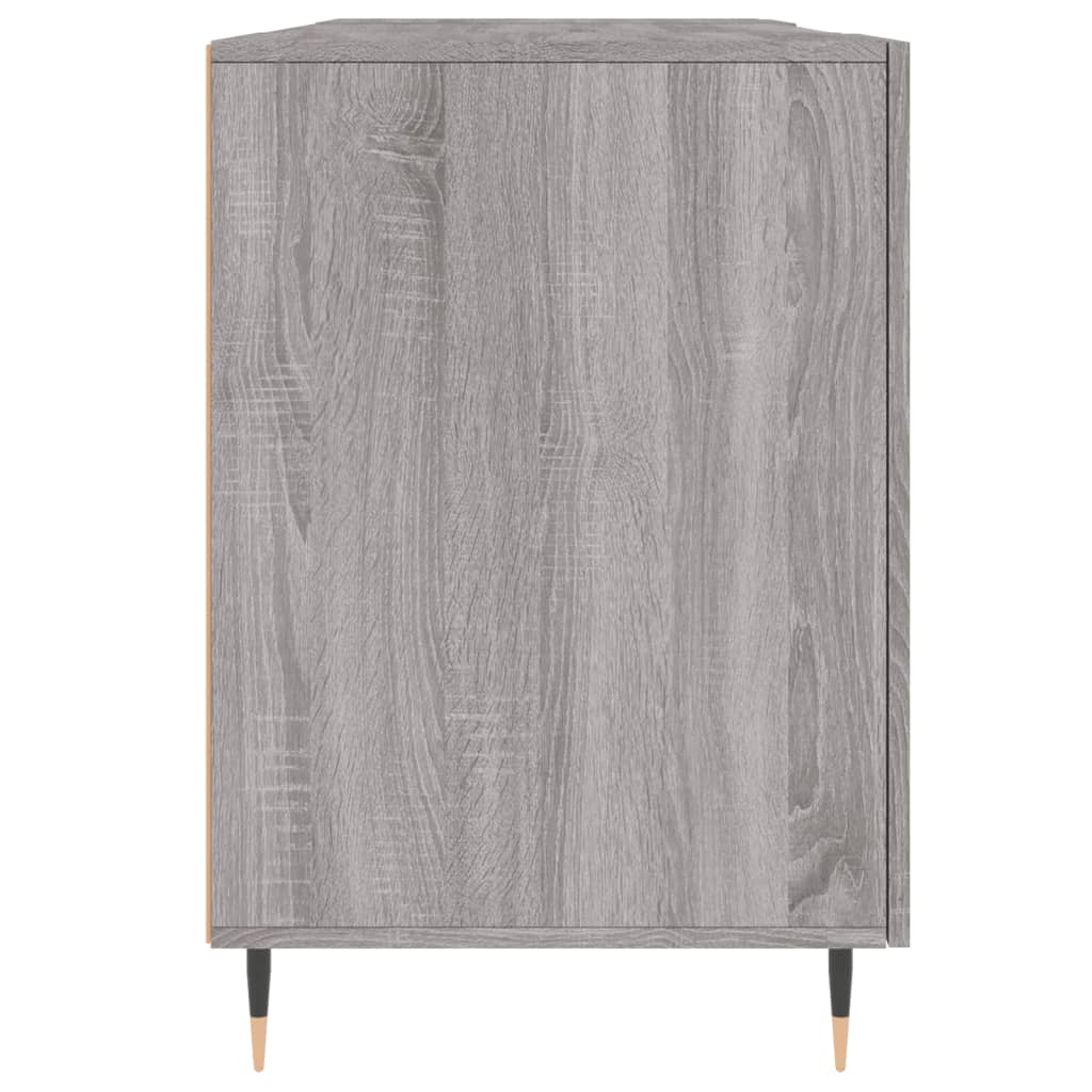 vidaXL Biurko, szary dąb sonoma, 140x50x75 cm, materiał drewnopochodny