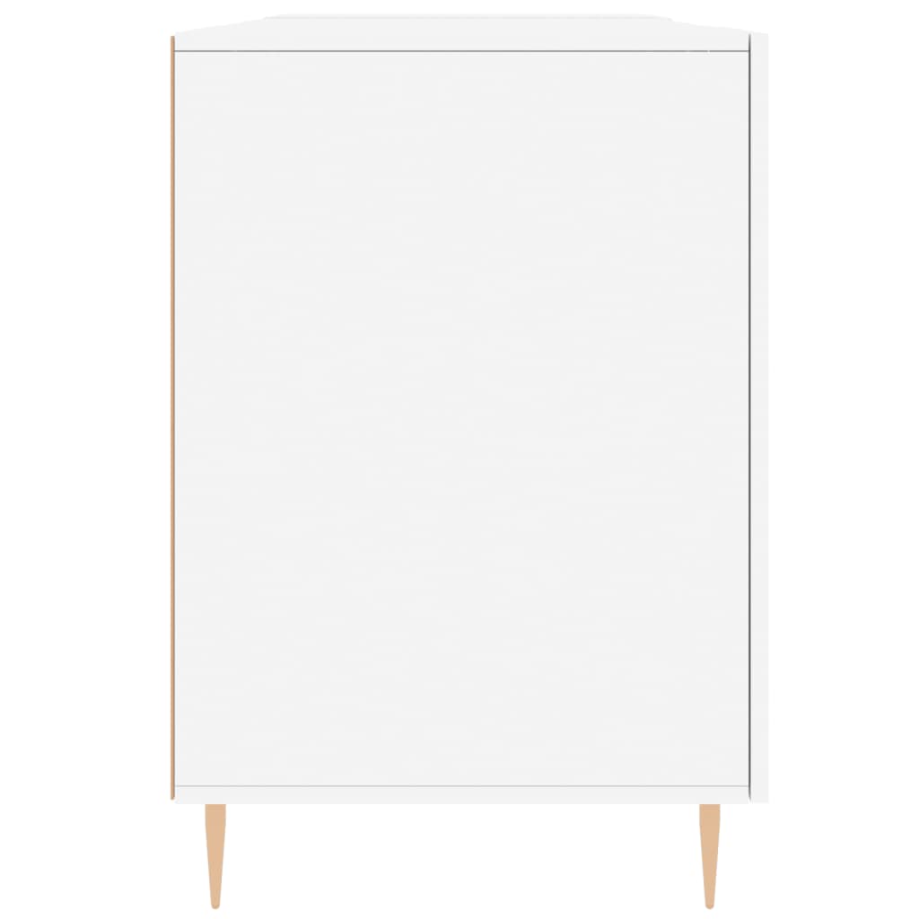 vidaXL Biurko, białe, 140x50x75 cm, materiał drewnopochodny