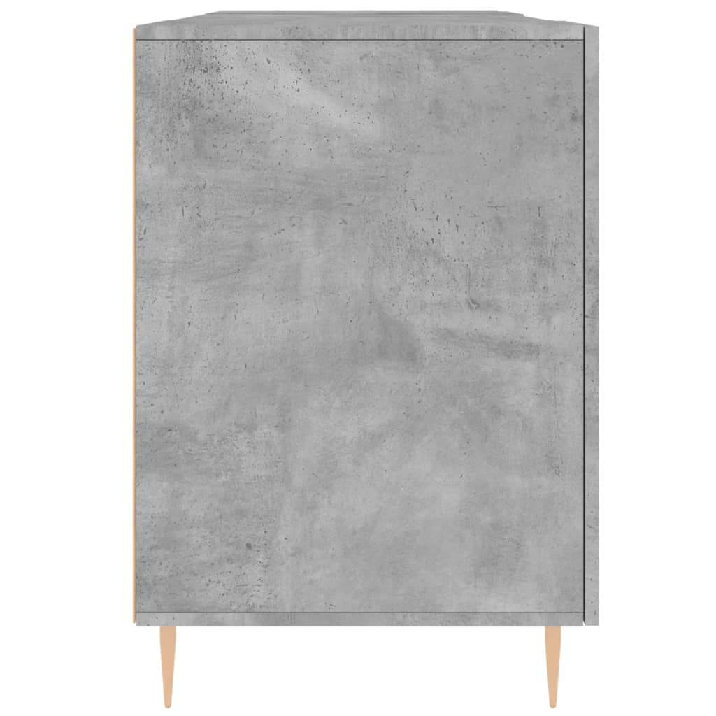 vidaXL Biurko, szarość betonu, 140x50x75 cm, materiał drewnopochodny
