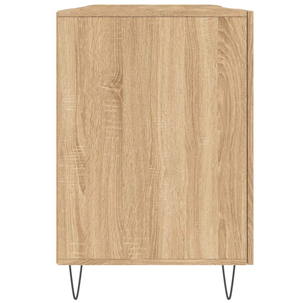 vidaXL Biurko, dąb sonoma, 140x50x75 cm, materiał drewnopochodny