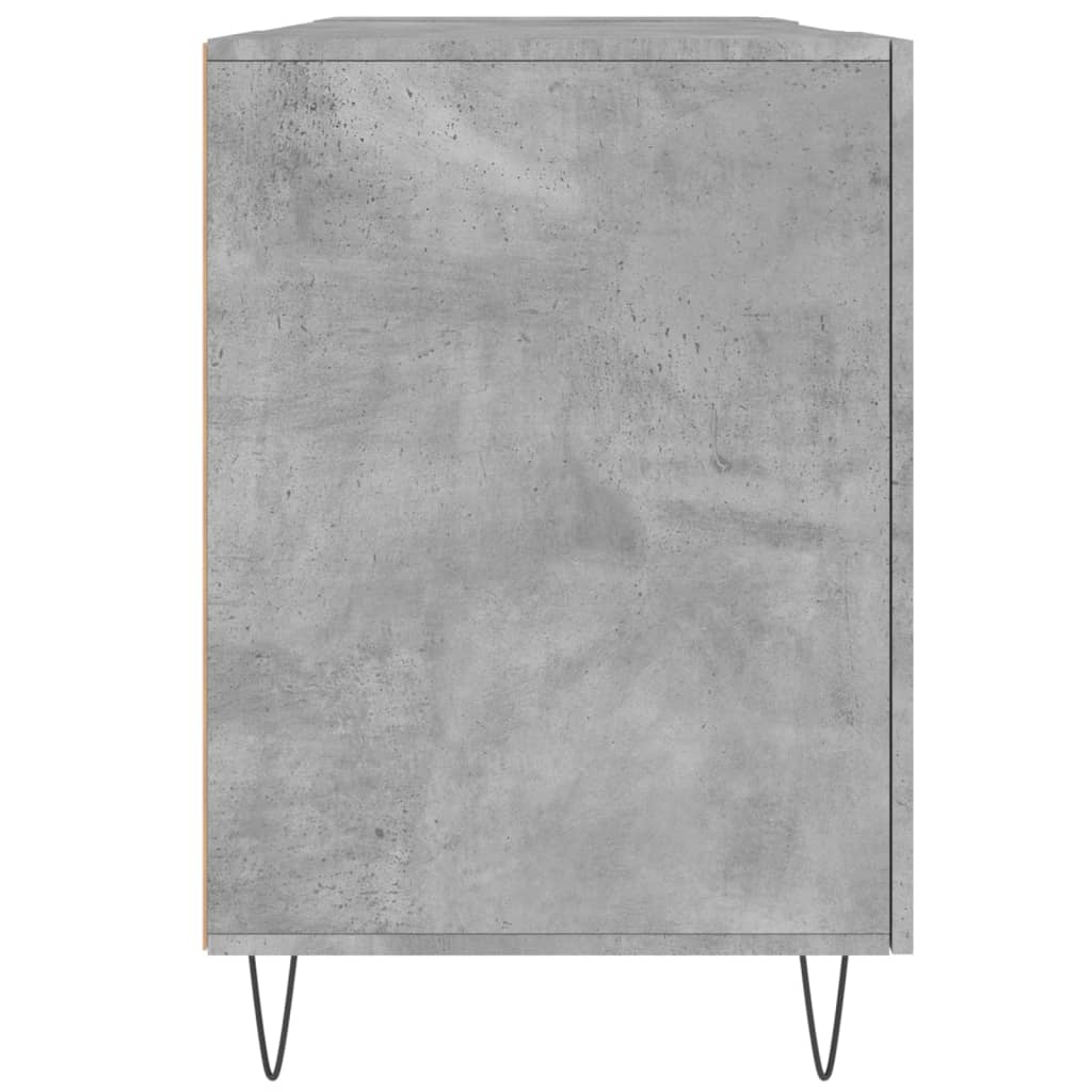 vidaXL Biurko, szarość betonu, 140x50x75 cm, materiał drewnopochodny