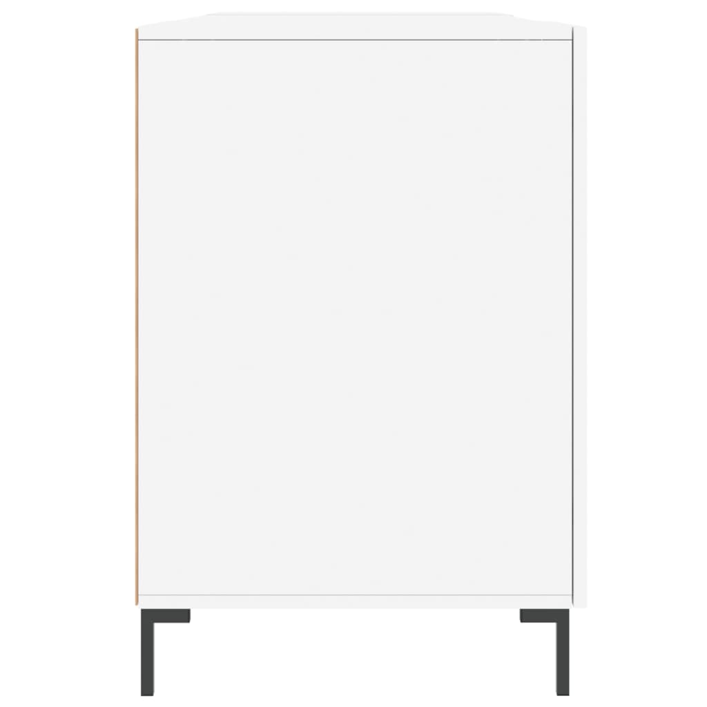 vidaXL Biurko, białe, 140x50x75 cm, materiał drewnopochodny