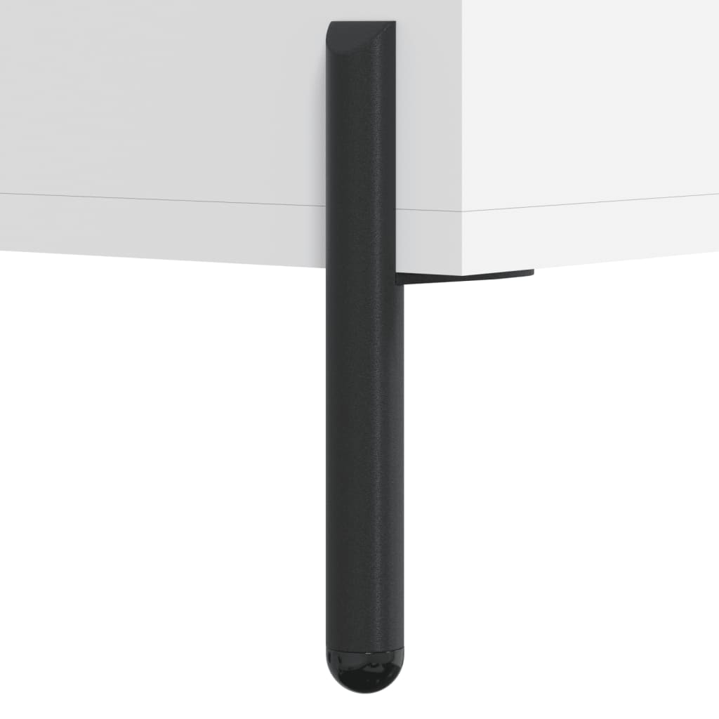 vidaXL Biurko, białe, 140x50x75 cm, materiał drewnopochodny