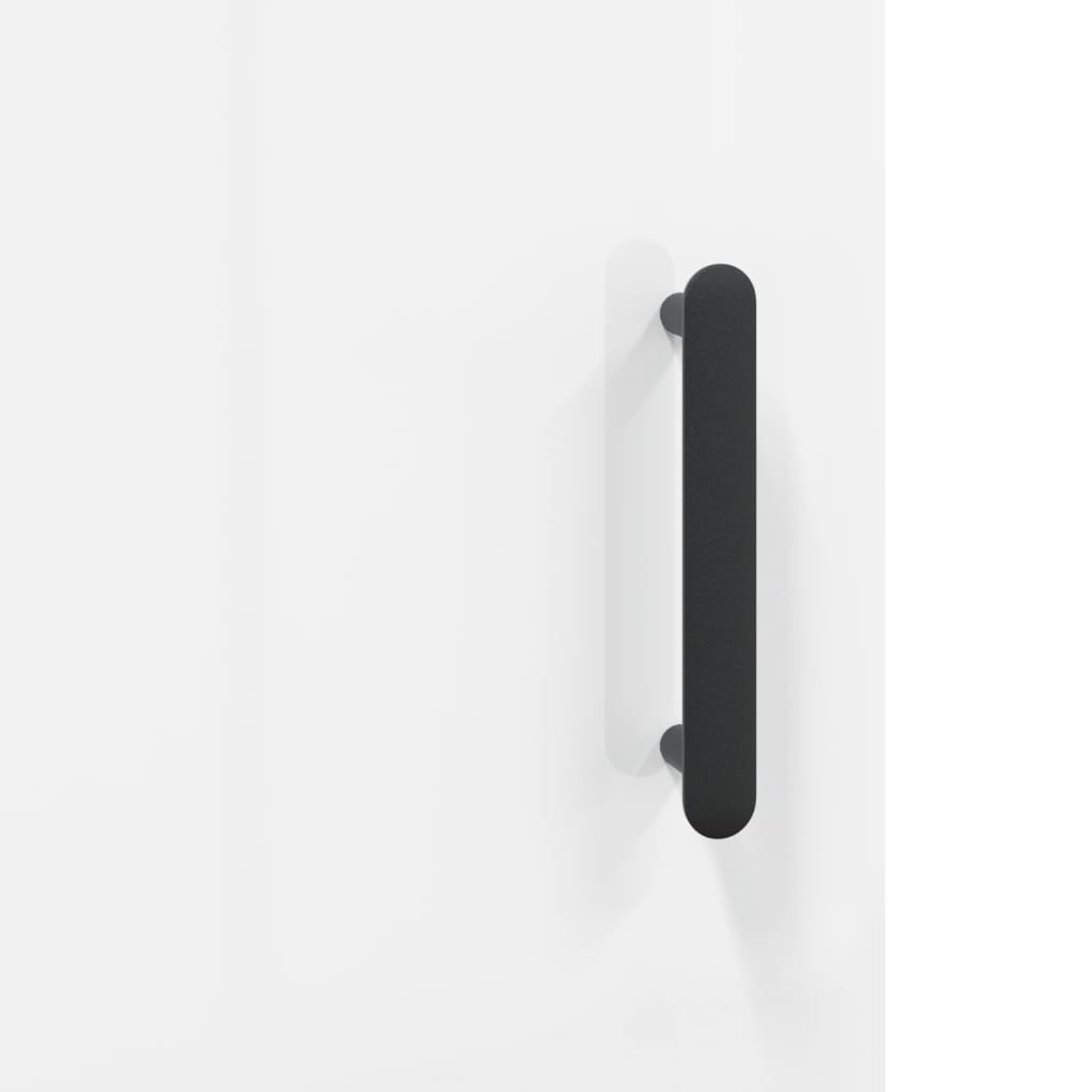 vidaXL Biurko białe z połyskiem, 140x50x75 cm, materiał drewnopochodny