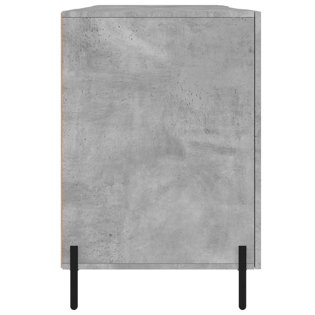 vidaXL Biurko, szarość betonu, 140x50x75 cm, materiał drewnopochodny
