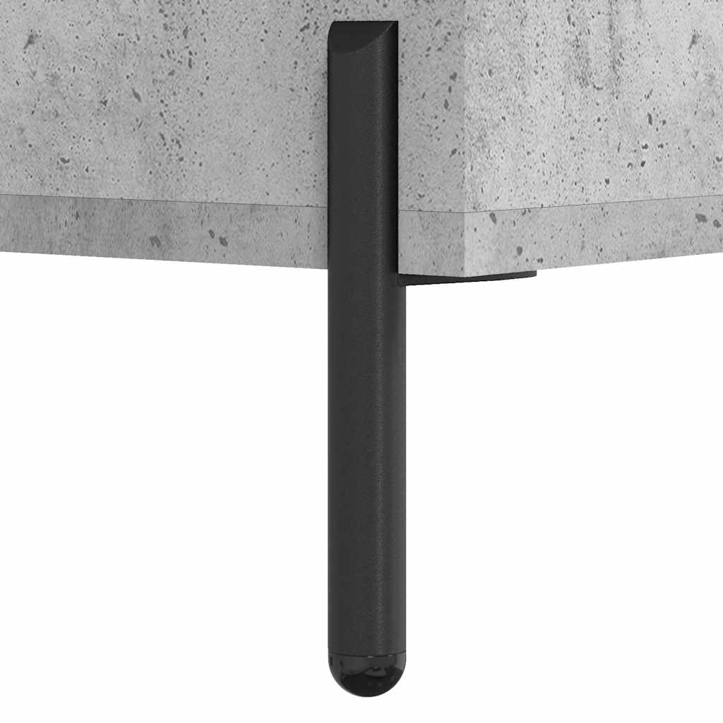 vidaXL Biurko, szarość betonu, 140x50x75 cm, materiał drewnopochodny