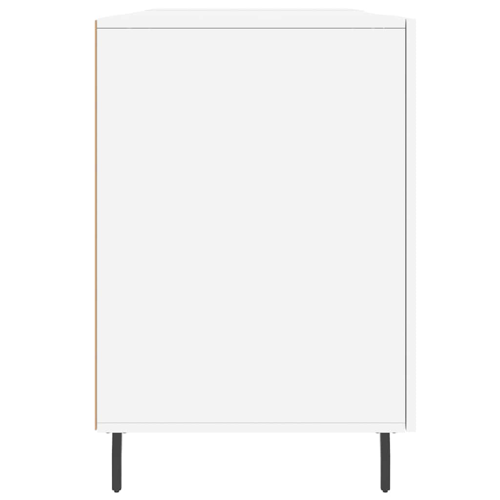 vidaXL Biurko, białe, 140x50x75 cm, materiał drewnopochodny