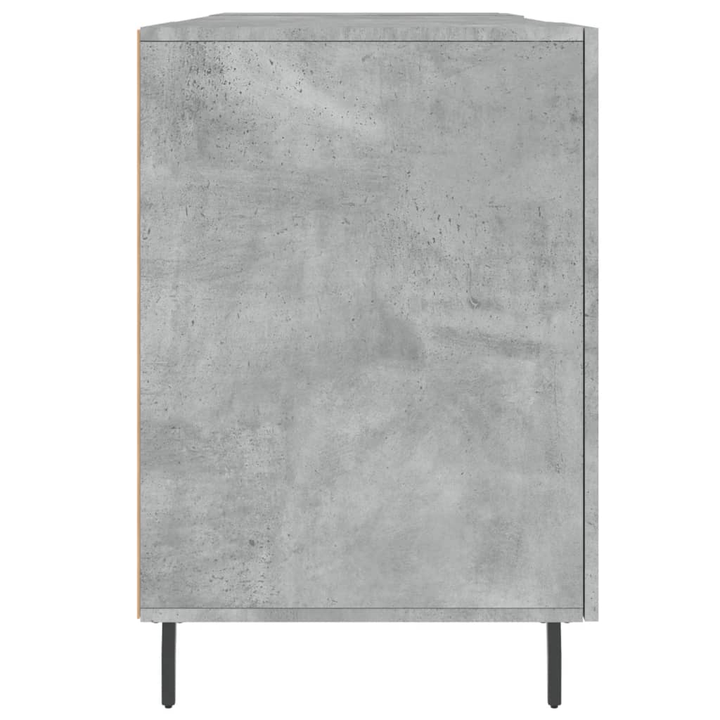 vidaXL Biurko, szarość betonu, 140x50x75 cm, materiał drewnopochodny