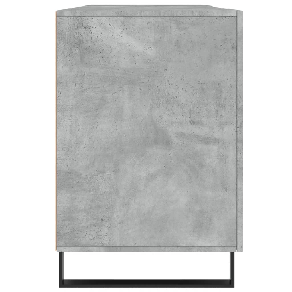 vidaXL Biurko, szarość betonu, 140x50x75 cm, materiał drewnopochodny