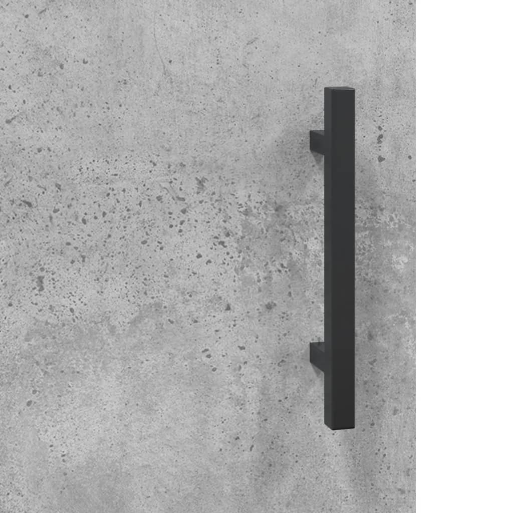 vidaXL Biurko, szarość betonu, 140x50x75 cm, materiał drewnopochodny