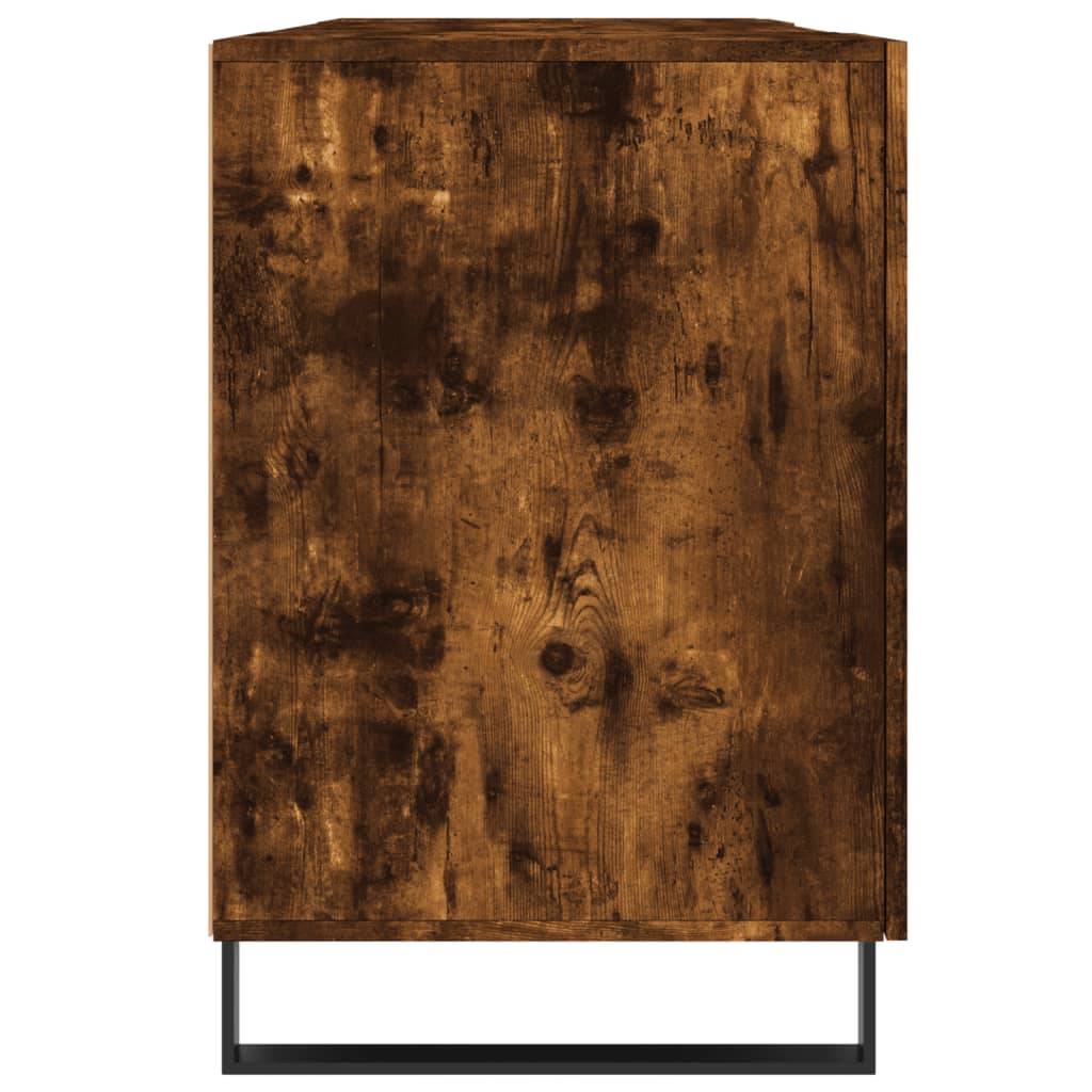 vidaXL Biurko, przydymiony dąb, 140x50x75 cm, materiał drewnopochodny