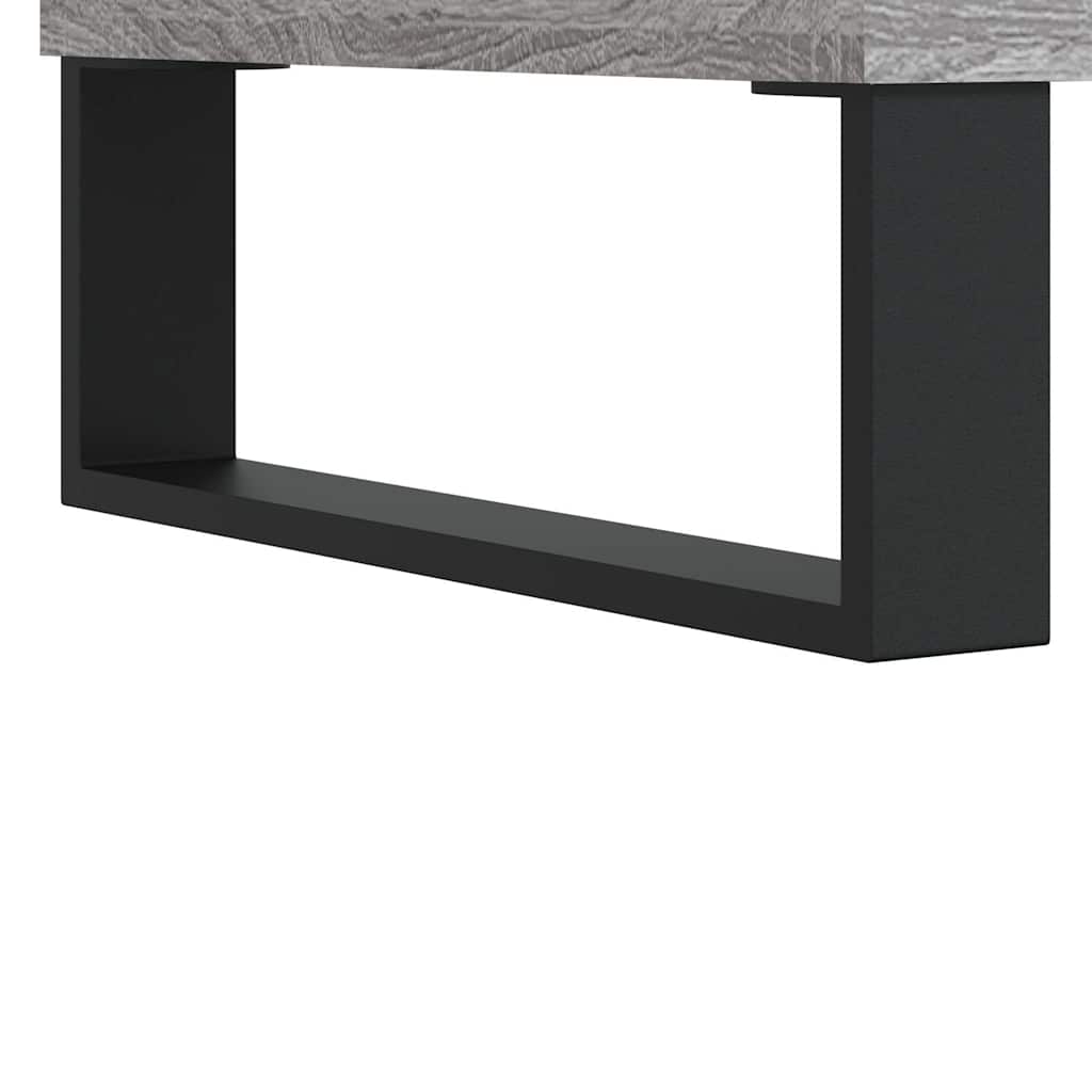 vidaXL Biurko, szary dąb sonoma, 140x50x75 cm, materiał drewnopochodny