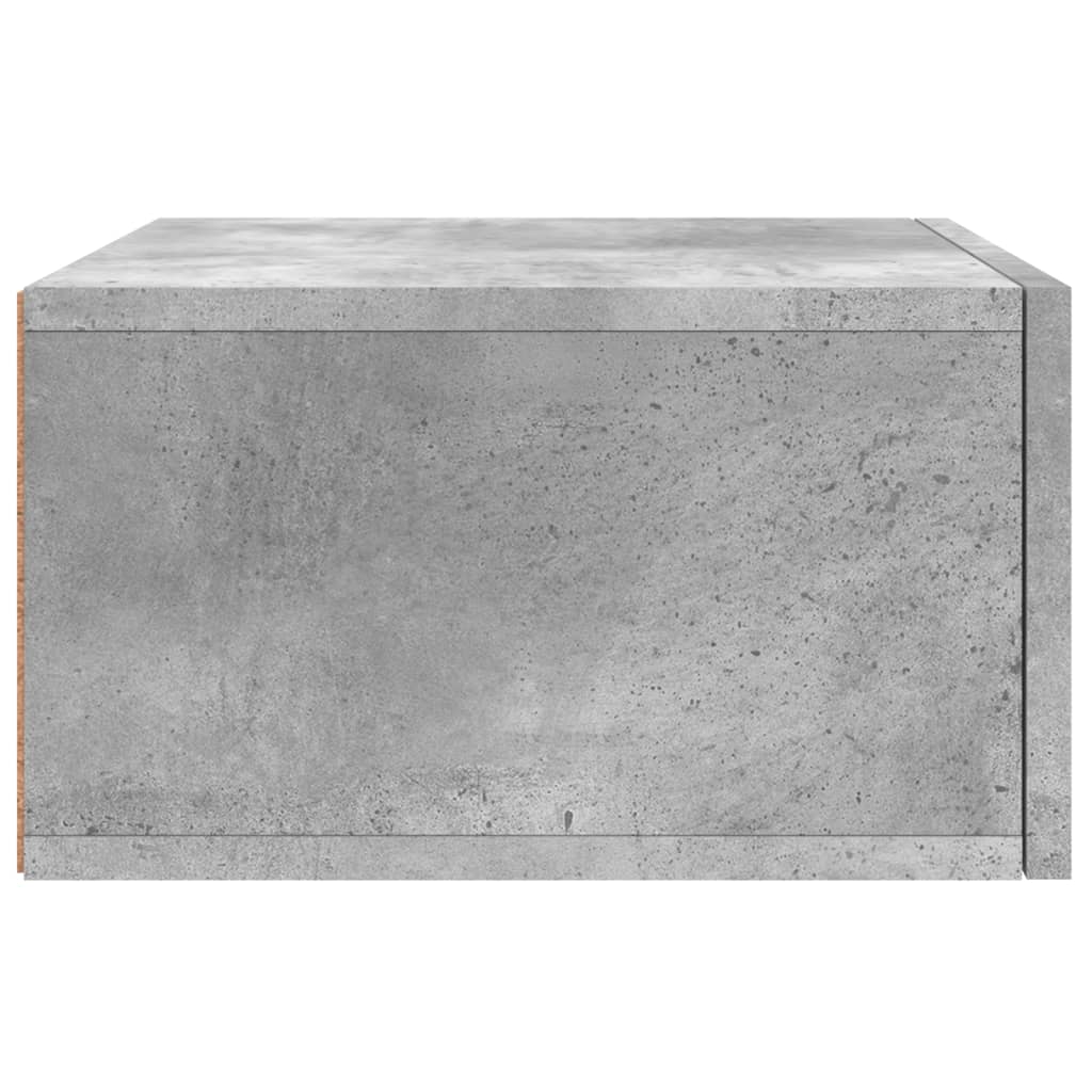 vidaXL Wisząca szafka nocna, szarość betonu, 35x35x20 cm