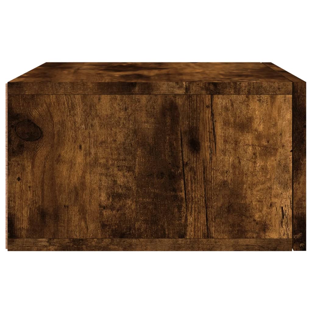vidaXL Wiszące szafki nocne, 2 szt., przydymiony dąb, 35x35x20 cm