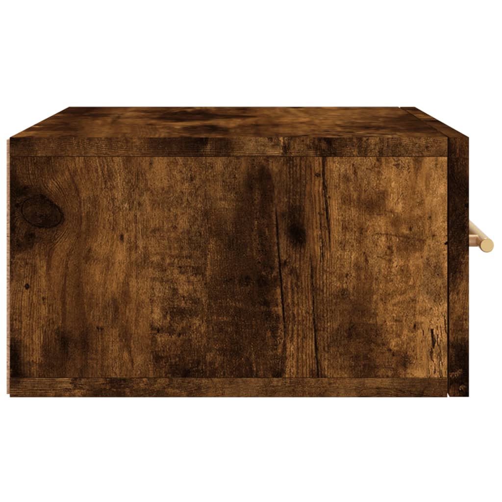 vidaXL Wisząca szafka nocna, przydymiony dąb, 35x35x20 cm