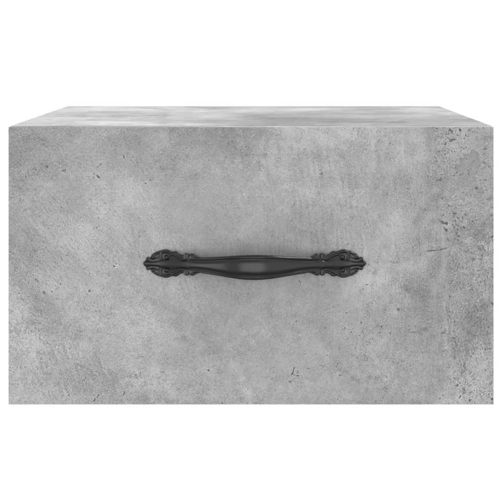 vidaXL Wisząca szafka nocna, szarość betonu, 35x35x20 cm
