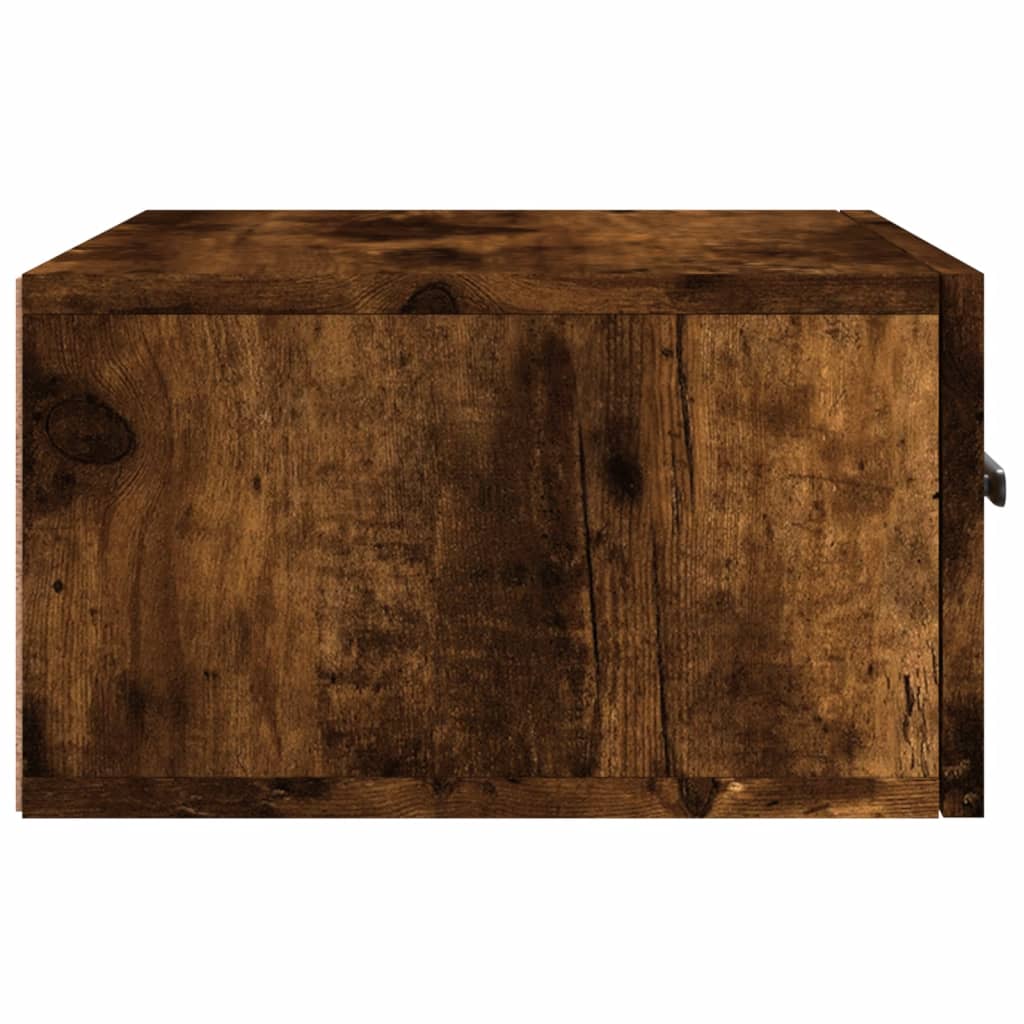vidaXL Wisząca szafka nocna, przydymiony dąb, 35x35x20 cm