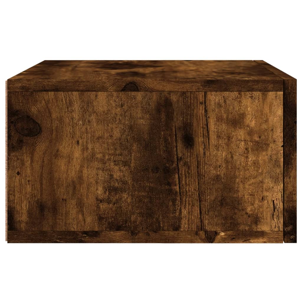 vidaXL Wiszące szafki nocne, 2 szt., przydymiony dąb, 35x35x20 cm