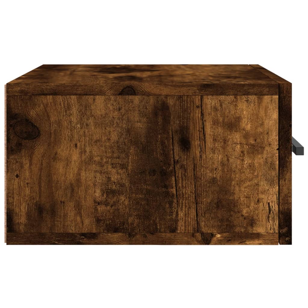 vidaXL Wisząca szafka nocna, przydymiony dąb, 35x35x20 cm