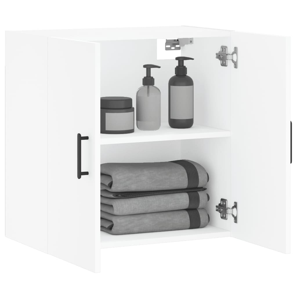 vidaXL Szafka wisząca, biała, 60x31x60 cm, materiał drewnopochodny