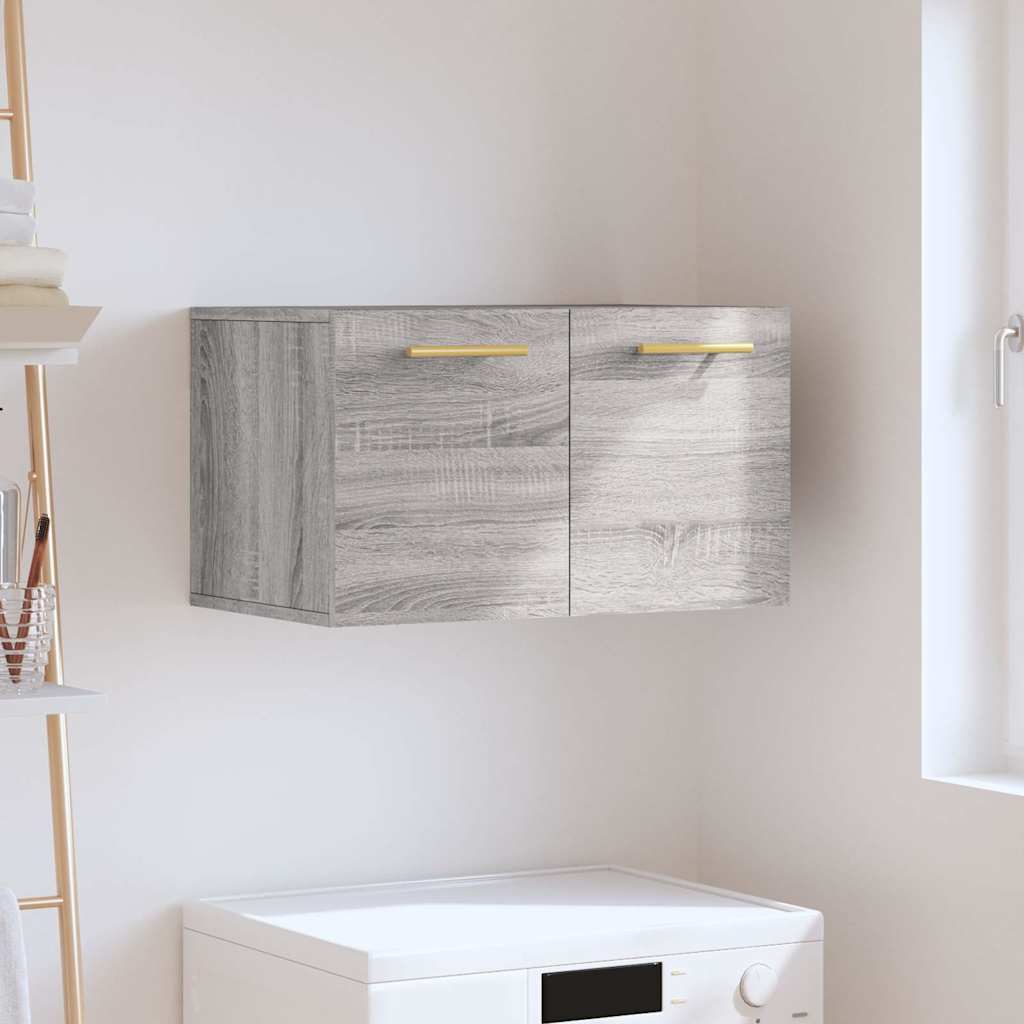 vidaXL Szafka wisząca, szary dąb sonoma, 60x36,5x35 cm