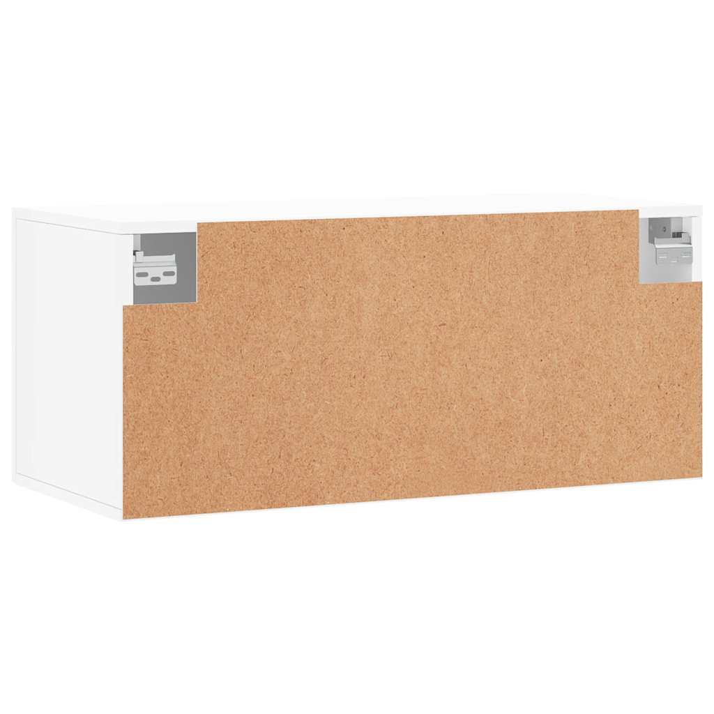 vidaXL Szafka wisząca, biała, 80x36,5x35 cm, materiał drewnopochodny