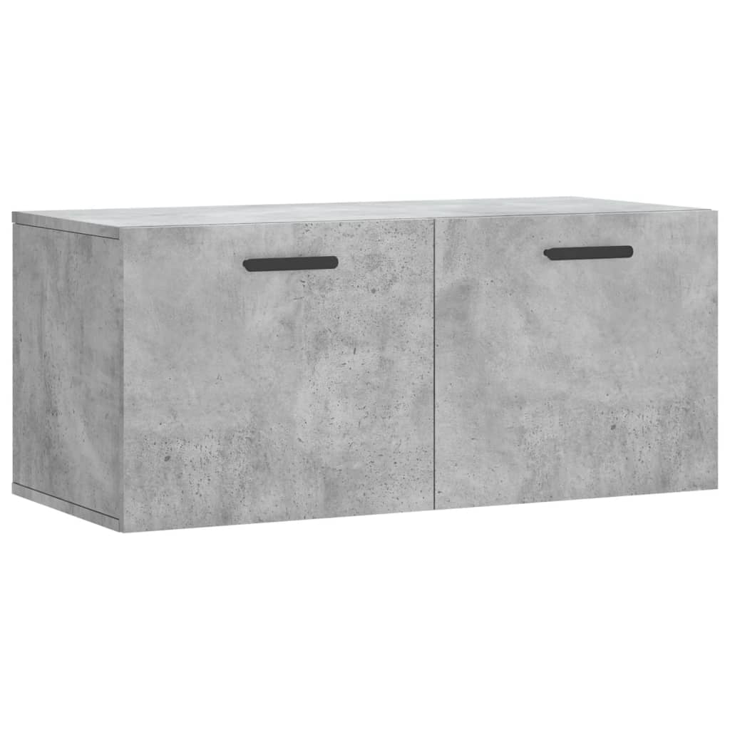 vidaXL Szafka wisząca, szarość betonu, 80x36,5x35 cm