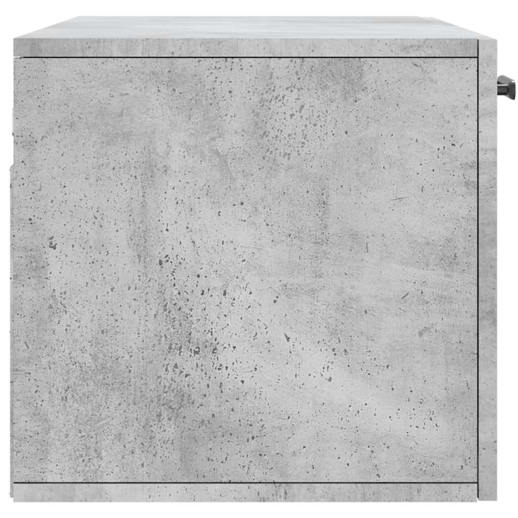 vidaXL Szafka wisząca, szarość betonu, 80x36,5x35 cm