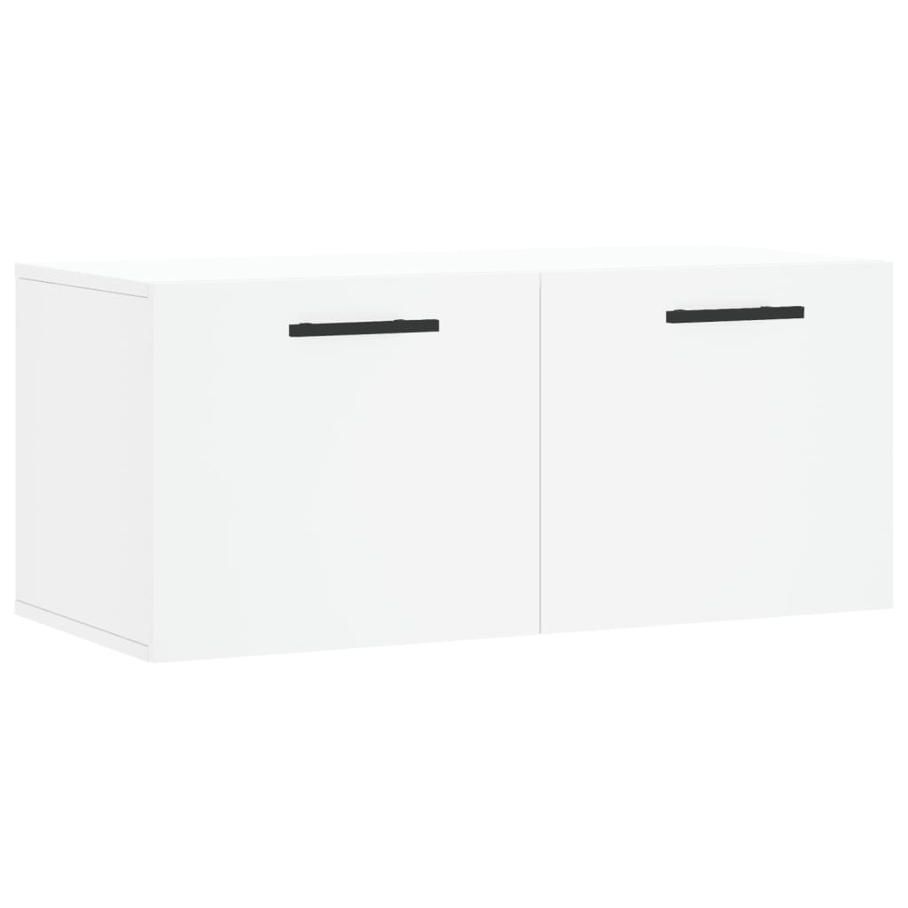 vidaXL Szafka wisząca, biała, 80x36,5x35 cm, materiał drewnopochodny
