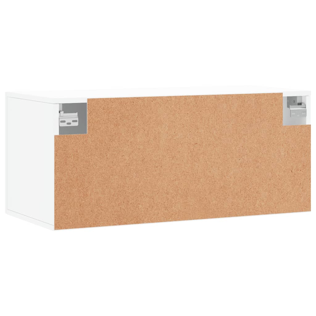 vidaXL Szafka wisząca, biała, 80x36,5x35 cm, materiał drewnopochodny