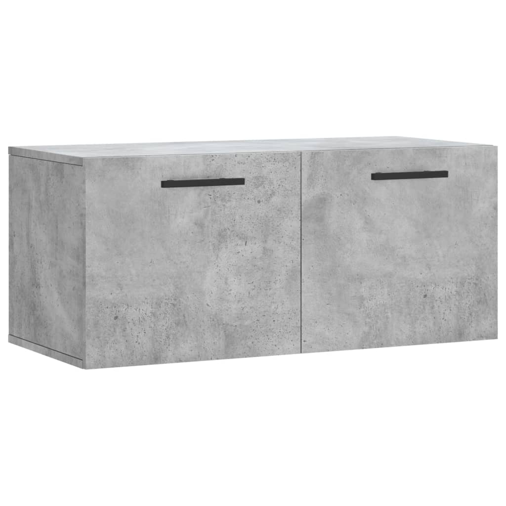 vidaXL Szafka wisząca, szarość betonu, 80x36,5x35 cm