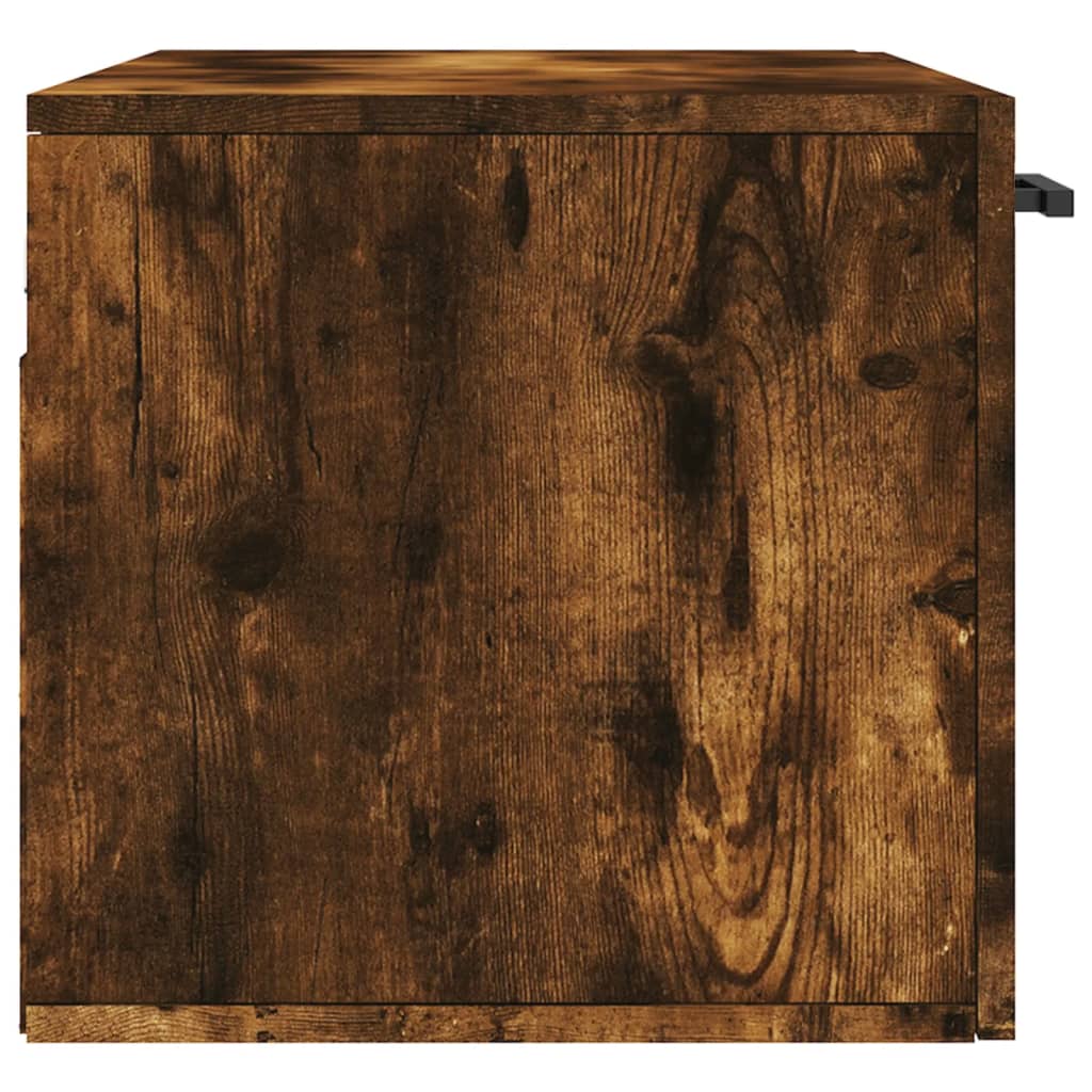 vidaXL Szafka wisząca, przydymiony dąb, 80x36,5x35 cm