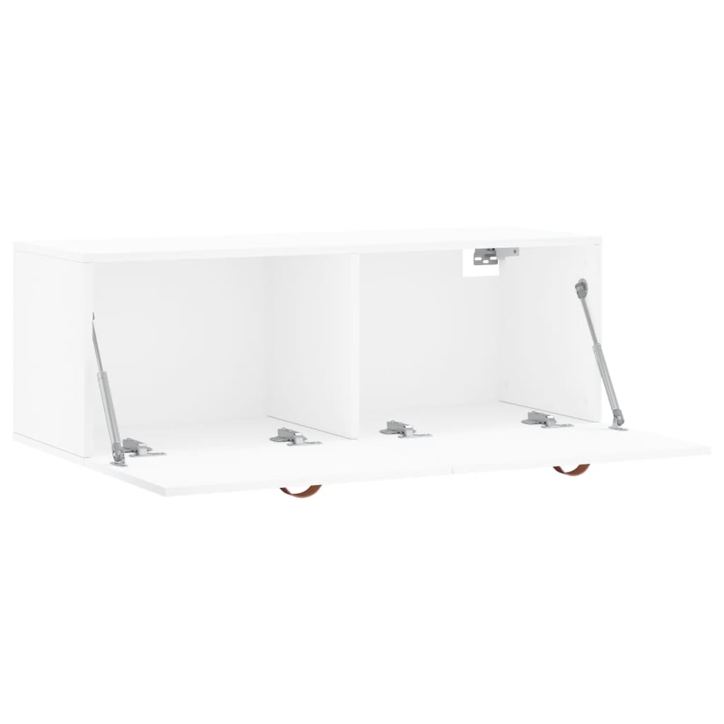 vidaXL Szafka wisząca, biała, 100x36,5x35 cm, materiał drewnopochodny
